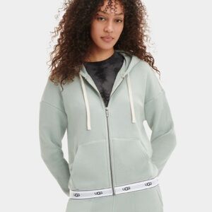 NWT Womens Ugg sportswear Club Fleece Full Zip-Up hoodie.Cotton Highly rated